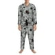 thumbnail image 3 of Balery Spiders Pijama para Hombre de Dos Piezas con Manga Larga, Conjunto de Dormir y Descanso Suave con Bolsillos-Large, 3 of 7