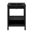 thumbnail image 5 of Chateau 24" Freestanding Bathroom Vanity in Black Oak with Black 3-Hole Centerset Sink Top, 5 of 5