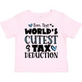 thumbnail image 3 of Inktastic I'm the World's Cutest Tax Deduction Blue Hearts Boys or Girls Toddler T-Shirt, 3 of 5