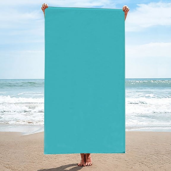 Beach Towel 1 Pack,Magnetic Beach Towels Oversized 30 x 74,Quick Dry Towel,Lightweight Pool Towels for Adults Travel Towel,Green