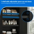 thumbnail image 3 of Uforic Pantry Cabinet with Drawers & Shelves, Kitchen Storage Cabinet with Doors, Black, 3 of 8