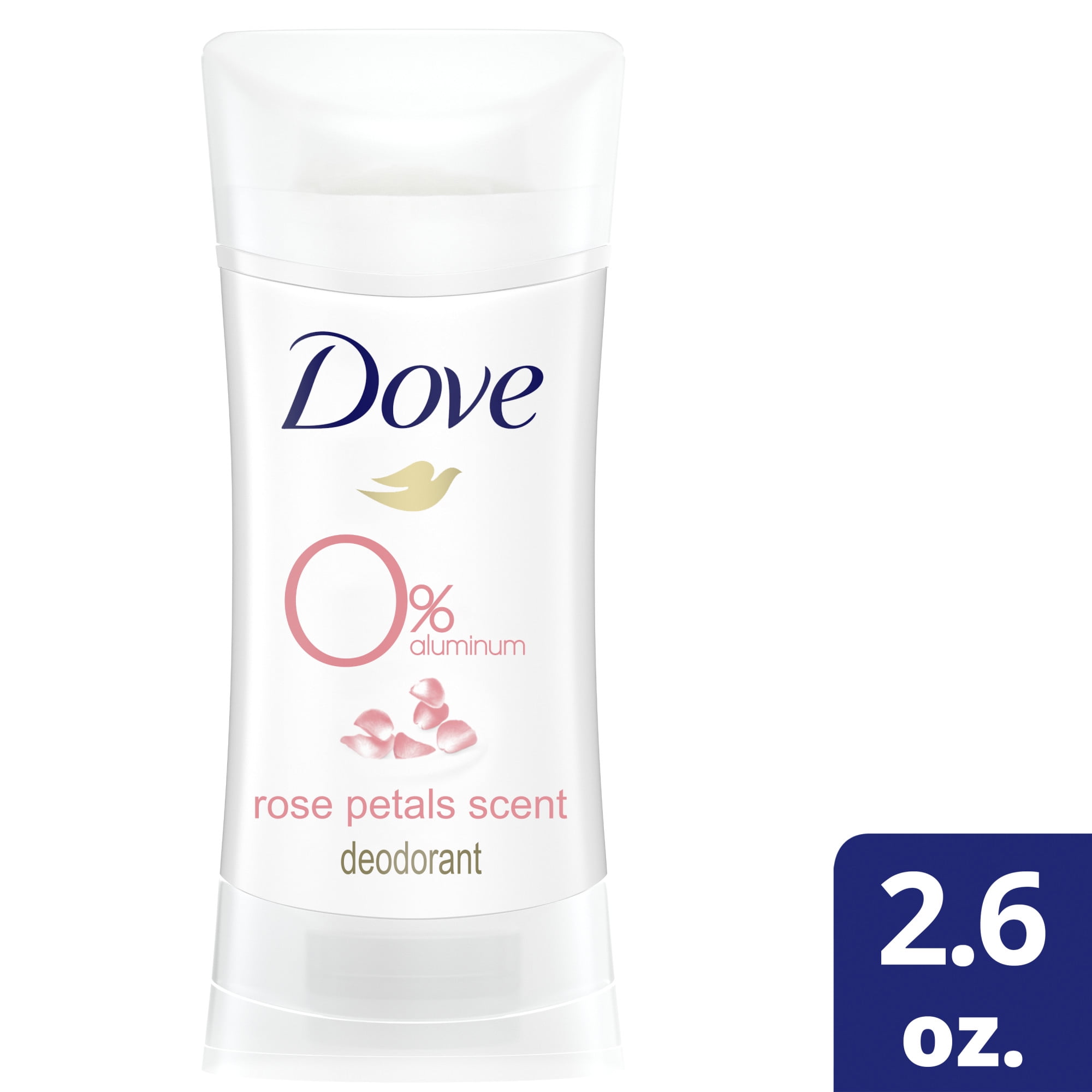 Dove 0% Aluminum Free Deodorant Rose Petals 2 6 Oz Walmart com Dove 0% Aluminum Free Deodorant Rose Petals 2 6 Oz Walmart com
