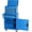 Blue, variant on KVP 5 Drawer Tool Cart with Wheels & 1 Cabinet, Detachable Portable Top Box, Lockable Rolling Tool Chest Trolley Organizer Set, Multifunctional Tool Box w/Storage Lockers for Garage & Workshop（Black）