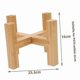 thumbnail image 2 of Wooden Four-Legged Plant Stand for Flower Pots and Succulents Garden Patio Display Shelf Home Decor Base Holder, 2 of 5