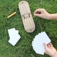 thumbnail image 4 of Visland Portable Cribbage Board Set Faux Leather Travel Crib Board Game Set with 4 Metal Cribbage Board Pegs And Storage Slot for Cribbage Enthusiasts, 4 of 8