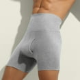 thumbnail image 1 of Vedolay Men Panties Underwear Men's Fashion Underpant Shorts Soft and Breathable Panties,Gray XXL, 1 of 5