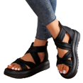 thumbnail image 3 of Cathalem Sandals for Women Beach Sandals for Women: Summer Comfortable Dress Sandal(Black,38), 3 of 5