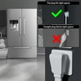 thumbnail image 4 of 3-Prong Flat Extension Cord White 5 Ft, 4 of 5