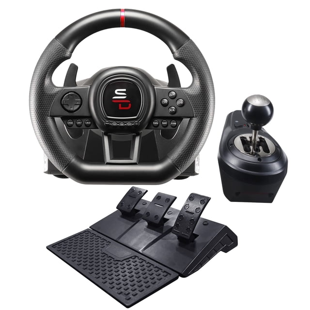 Volante SUBSONIC GS650-X con Palanca de Cambios Manual y Pedales
