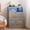 Wood, variant on FANRAL 5 Drawers Dresser for Bedroom,Tall Dresser Modern Chest of Drawers with LED Open Shelf,Wood Closet Clothes Organizer Storage Cabinet,White Dresser