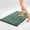 Dark Green, variant on Chenille Bath Mat, Half Round Water Absorbing Foot Mat - Bathroom Entrance Floor Mat for Bedroom Toilet, Non Slip Household Area Rug,Silver Gray 19x30 in by Mucky Rug