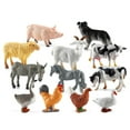thumbnail image 1 of Simulation Poultry Animal Model Set Diy Farm Animal Action Figures Plant Scene Fence Model Toys For Birthday Gifts, 1 of 6