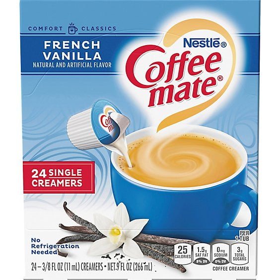 Coffee Mate Nestle French Vanilla Liquid Coffee Creamer Singles - 9 Fl. Oz.