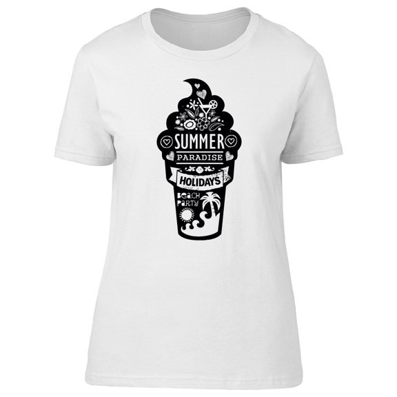 Summer Paradise Holidayice Cream Tee Women's -Image by Shutterstock