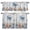 Gray, variant on 3 Piece Kitchen Curtains and Valances Set Crab Coastal Cafe Curtains 24 Inch Length Summer Beach Coral Starfish Ocean Valance & Tier Curtain for Living Room Bedroom Small Window 54"x18"+27"x24"*2