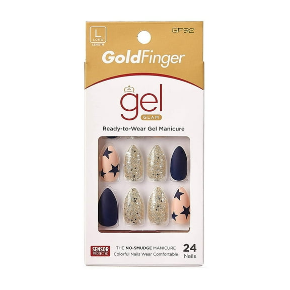 Gold Finger Fashion Nails