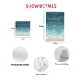 thumbnail image 7 of Turquoise Waves Kitchen Dish Towels for Drying Dishes Set of 2, Simple Ombre Abstract Sea Waves Art Waffle Weave Microfiber Hand Tea Bathroom Towels Quick Dry & Absorbent Towel 15.7x23.6, 7 of 7