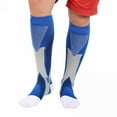 thumbnail image 5 of 3 Pairs Sport Compression Socks Men & Women, 20-30 mmHg Graduated Knee High Stocking for Running Marathon, Basketball, Varicose Veins, Nursing "L/XL", 5 of 10