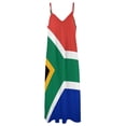 thumbnail image 6 of South African Flag Sleeveless Dress Loose Women's Dress Dresses Luxury Evening Dresses, 6 of 9