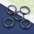 thumbnail image 5 of 50pc Non-Magnetic Synthetic Hematite Finger Rings Black 20mm, 5 of 5