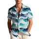 thumbnail image 2 of Blusa y camisa hawaiana de manga corta con cuello vuelto para hombre, camisa unisex de verano para playa, informal, de manga corta, con botones, ropa estampada, blusa para hombre, 2 of 9