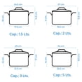 thumbnail image 4 of Bateria de Cocina RD Royal Cook Negra de acero inoxidable 12 pz, 4 of 5
