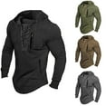 thumbnail image 5 of Fashion Mens Tactical Hoodie Military Hooded Sweatshirt Outdoor Pullover Vintage, 5 of 9