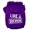 Purple, variant on Pet, Dog Cat Hoodie Screen Printed, "Like A Boss"