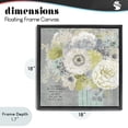 thumbnail image 4 of Stupell Industries Traditional Happy In The Moment Black Floating Frame Canvas Art, 18 x 18, by Suzanne Nicoll, 4 of 8