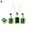 Green, variant on 4PCS Sets Exquisite Quadrate Rhinestone Necklace Earrings Set Jewelry Z5Y7 J9G2
