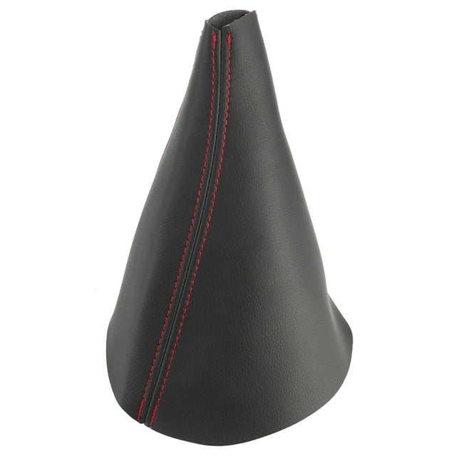 PU Leather Car Shift Cover Soft Car Auto Shifter Boot Cover Fit for Hummer H3 2005‑2011Red Line