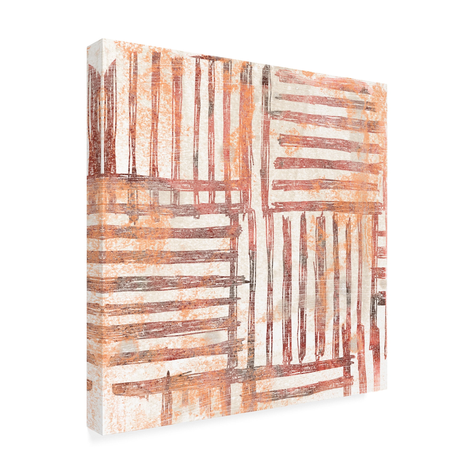 Trademark Fine Art 'Red Earth Textile I' Canvas Art by June Erica Vess