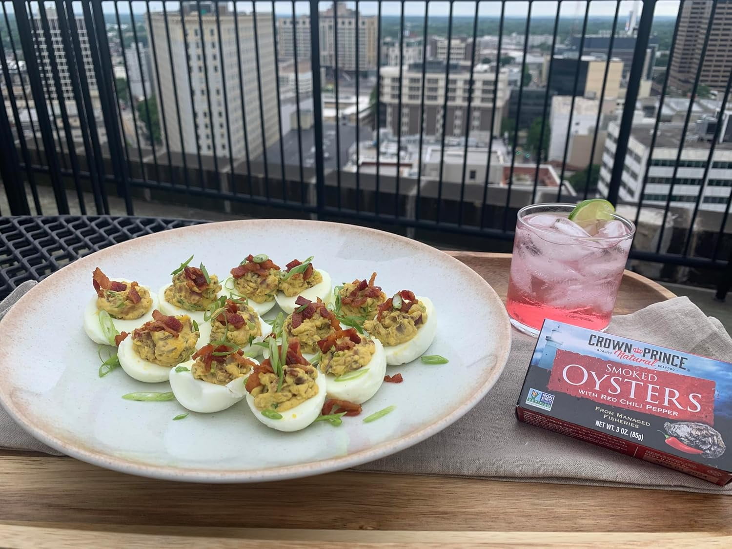 (3 pack) Crown Prince Natural Smoked Oysters with Red Chili Pepper, 3 oz Can