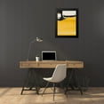 thumbnail image 4 of Urban Pearl Collection, Llc 19x24 Black Modern Framed Museum Art Print Titled - Yellow Abstract Vertical II, 4 of 5