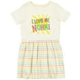 thumbnail image 3 of Inktastic I Love My Nonni Sun and Rainbow Letters Girls Toddler Dress, 3 of 5