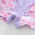 thumbnail image 6 of GYRATEDREAM Girls Swimsuits - One Piece Bathing Suit, Mermaid Print Ruffle Long Sleeve Zipper UPF 50+, Quick Rash Guard Dry Beach Swimwear for 2-9Y, 6 of 8