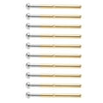 thumbnail image 2 of ANGGREK Pogo Probe Pin,Spring Loaded Test Probe Pin,100pcs Pogo Pin Spring Test Tools Type 2.36mm/0.1in Tube Diameter 34mm/1.3in Length Brass Material PCB Testing Pins, 2 of 8