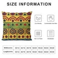 thumbnail image 5 of YINGXI Multicolor African Totem Throw Pillow Covers Cases Cotton Linen Burlap Square Decorative Cushion Case Covers Standard Pillowcase for Sofa Couch  18x18in, 5 of 5