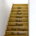thumbnail image 1 of Pegatinas de Pared Xihbxyly 'Vive, Ríe, Ama' para Decoración de Escaleras, 1 of 1