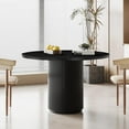 thumbnail image 5 of KithKasa Round Dining Table Wood Kitchen Table Pedestal for Dining Room Living Room, 40" Black Dinning Room Tables for 2-4 Adult, Farmhouse Dinner Table with Solid Wooden Table Base(Only Table), 5 of 7