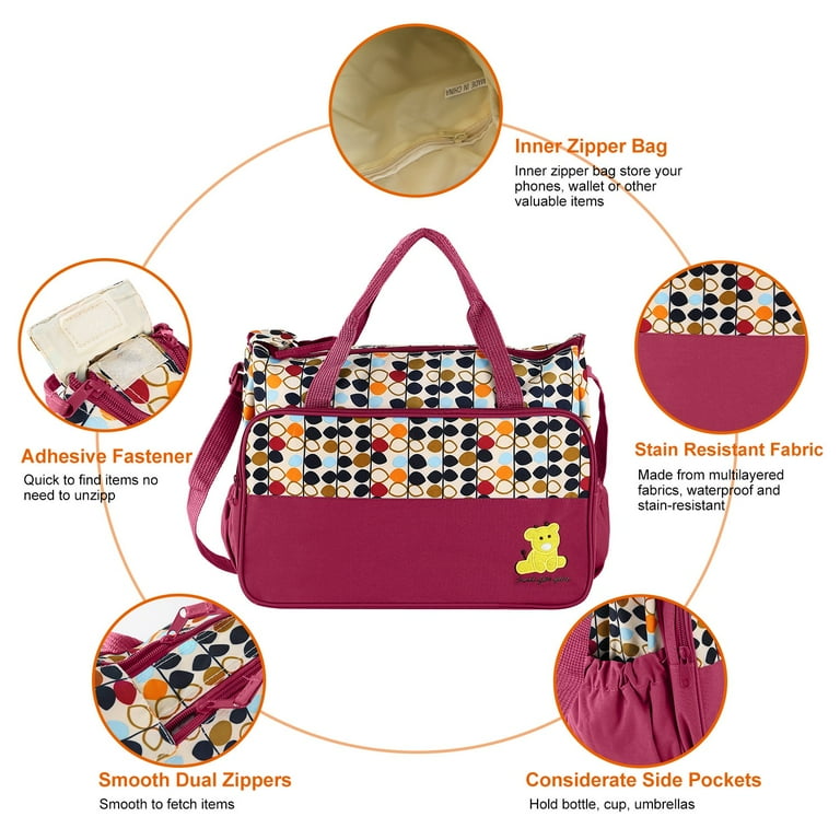 Multi Function Baby Pad Diaper Nappy Changing Tote Handbag Mummy Mother Bag Uygun Fiyatlı Satın