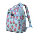 thumbnail image 2 of Strawberry Graphic Travel Backpack, Durable Waterproof Lightweight School Bag with Buckle, Spacious Multi Compartments, Birthday Gift Ready, 2 of 6