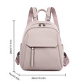 thumbnail image 3 of Women Backpack Large Capacity Fashion PU Leather Student Backpack (L Pink), 3 of 6
