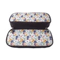 thumbnail image 5 of Lsque Lilies Flowers Printed Big Capacity PU Leather Pencil Case Large Pencil Pouch Stationery Pen Bag Pencil Holder for Teen, 5 of 6