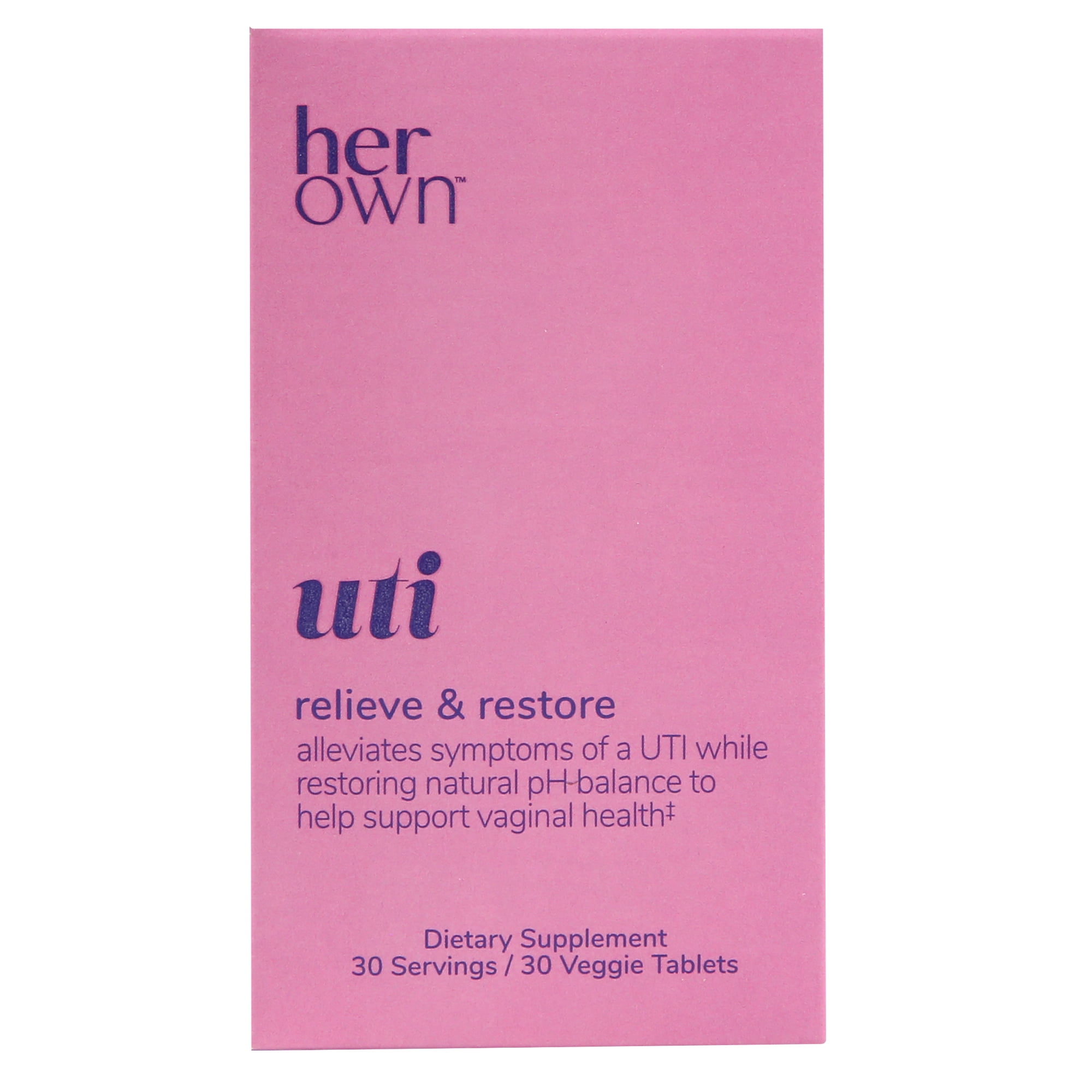 Her Own UTI Supplement Capsules, 30 ct