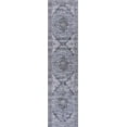 thumbnail image 2 of JONATHAN Y WASHABLE 2 x 8 Runner Rug, Wincer Chenille Cottage Medallion - Navy/Gray/Black, WSH202A-28, 2 of 9