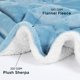 thumbnail image 3 of Manta Utopia Bedding Sherpa King Size, color azul lavado, 230 x 260 cm, 3 of 8