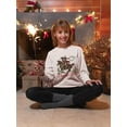 thumbnail image 2 of Santa Cowboy Rodeo Festive Women's Sweatshirt, 2 of 4