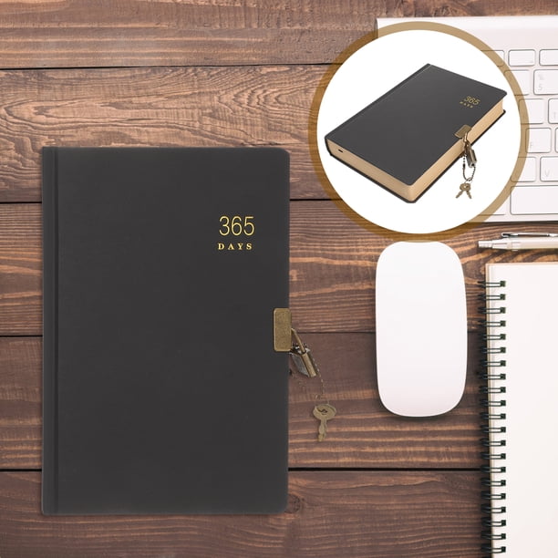 365 Days Daily Planner Journal With Lock & Key - Blank Numbered Pages For Scheduling, Journaling, Doodling | Habit Tracker Notebook