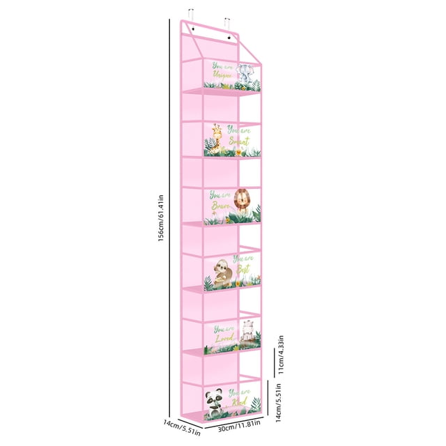 Typpkmm Multi-Functional Fabric Hanging Bag for Behind the Door Multi-Layer Storage